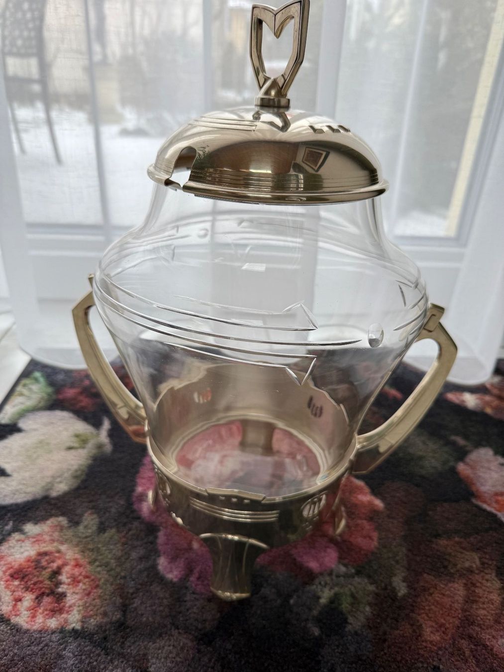 Bicchieri: Art Deco Silber Glas Bowle um 1910 – Usato da Wöschnau venduto da Vinsale 7