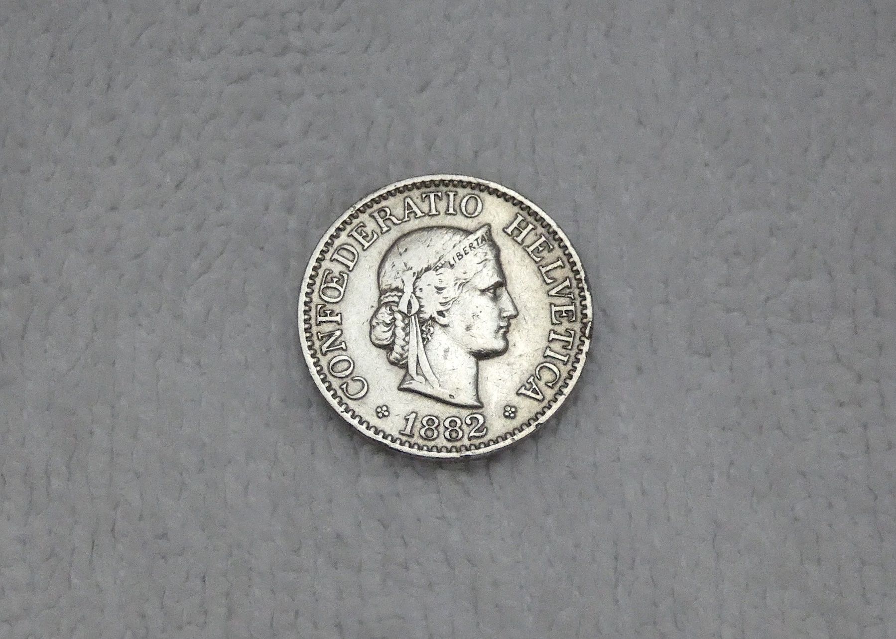 Tutti le monete: 10 centimes/rappen 1882 – Usato da Nyon venduto da Ilmi09