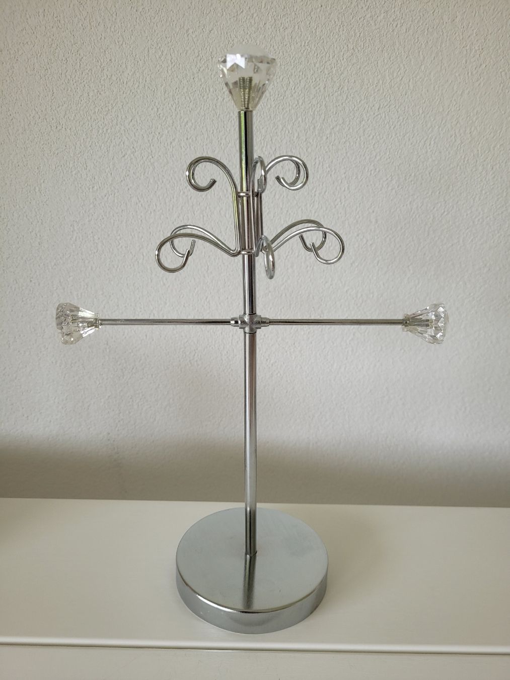 Portagioie: Modischer Schmuckständer, Silber und Glas – Usato da Biberist venduto da hertd