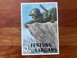 Militär-Postkarte SARGANS 1952  gelaufen  (R826)