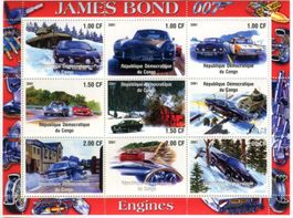 Block "James Bond. Aston Martin". Kongo.
