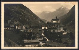 Wassen /Gotthardbahn, Totalansicht mit B
