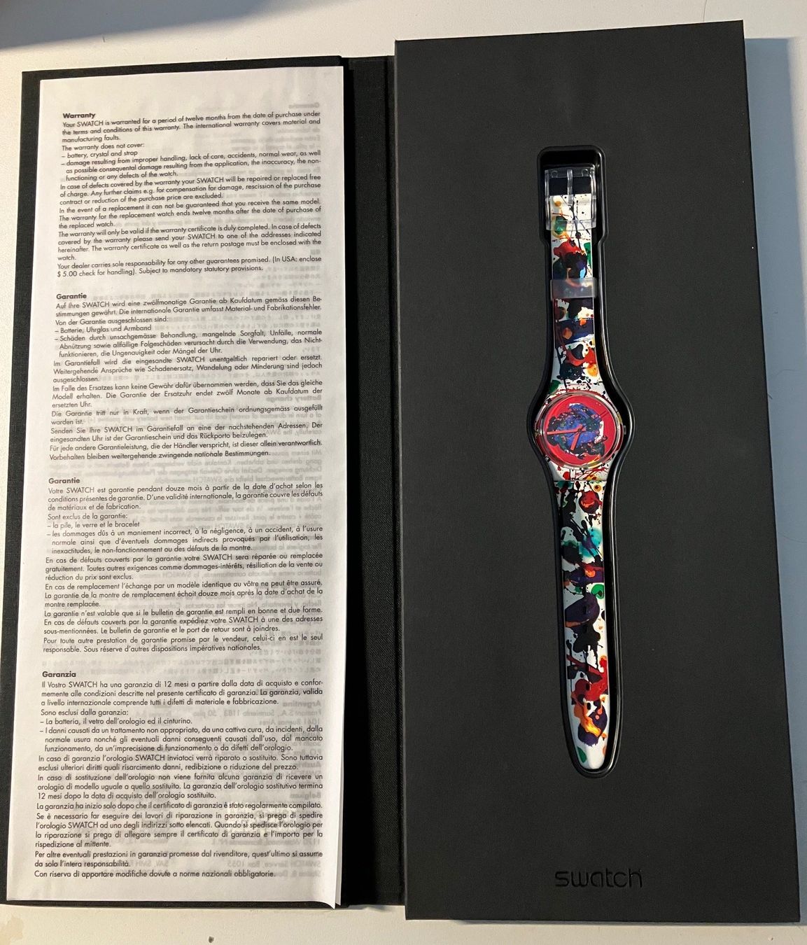 Swatch Montres: Swatch Sam Francis GZ 123 Neu – Neuf avec emballage d'origine à Aarwangen par concorde58 2