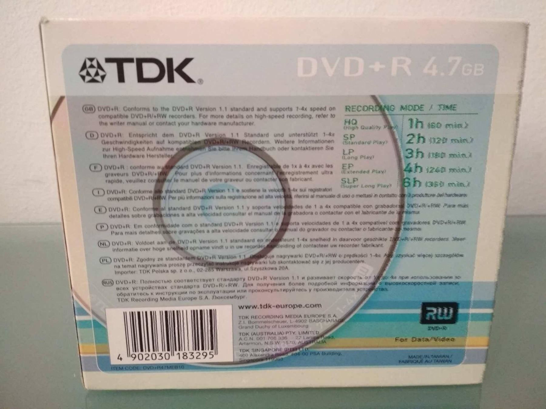 CD & DVD vergini: TDK DVD+R 4.7GB 1-8x - 10 Stück – Nuovo e nell'imballaggio originale da Bäch SZ venduto da Swissy46 1