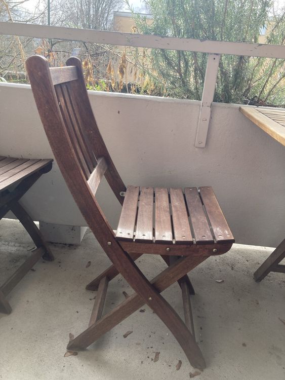 Klappbare Holzstühle für Garten / Balkon Kaufen auf Ricardo