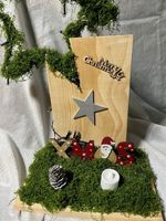 Einzigartige Weihnachtsdeko/Tischdeko mit LED-Beleuchtung