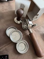 Siebträger Ascaso Set mit Tamper 2er Auslauf Siebt 58mm Holz