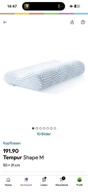 Coussins: Tempur Shape M – D'occasion à Zürich par Ottikarotti