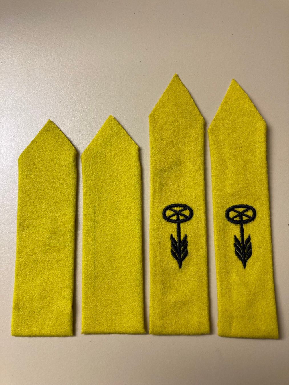 Schweizer Armee Placchette & Badge: 2 Paare Ärmelpatten Leichte Truppen - Schweizer Armee – Nuovo (secondo la descrizione) da Brütten venduto da Hst1