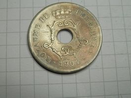 Belgien 10 Centimes, 1904 Legende in französisch - "Belgique