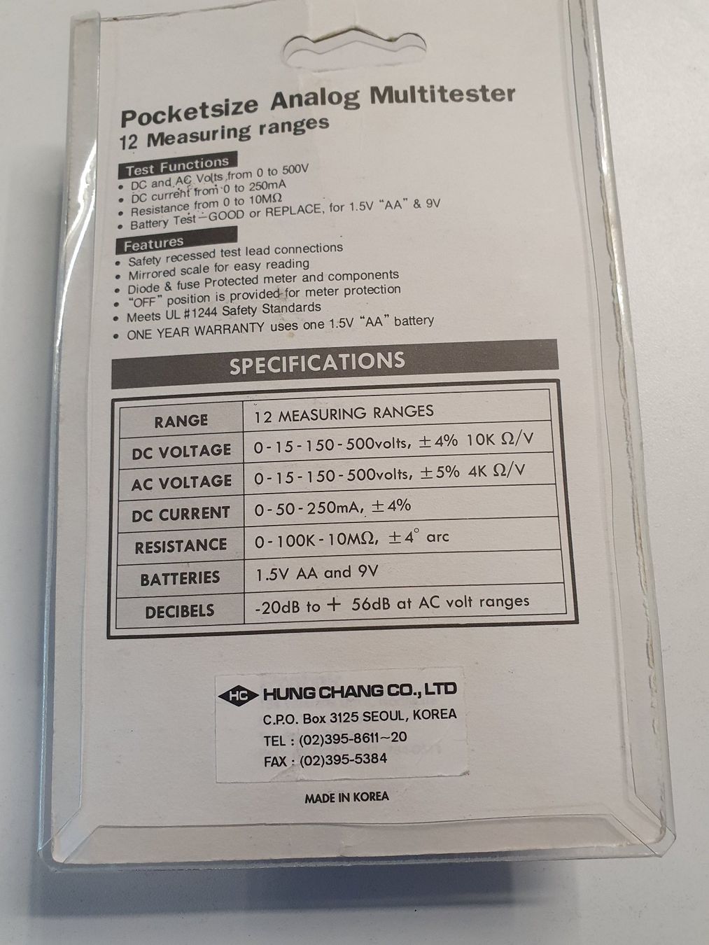 Misurare: Mulitmeter analog - Protek A801 – Usato da Lindau venduto da Chriwa 3