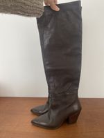 Bottes cuir leather ZARA, 37, style cow-boy