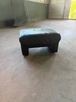 Fuss Hocker Leder braun, guter Zustand
