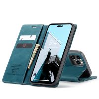 iPhone 15 Pro (Max) - étui portefeuile support Bleu