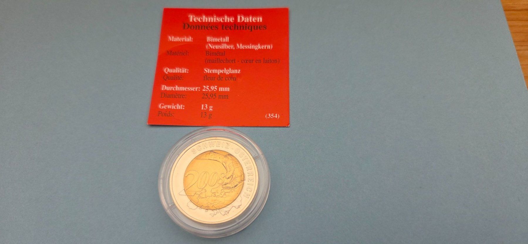Tutti le monete: EM 2008 Austragungsort Österreich – Nuovo e nell'imballaggio originale da Rütschelen venduto da Urmel16