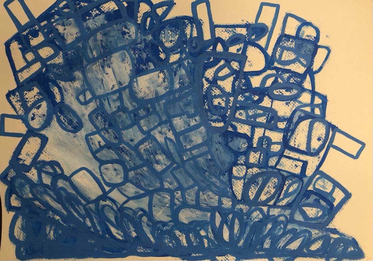 Dipinti: Gemälde abstract 50/70cm – Nuovo e nell'imballaggio originale da Frauenkappelen venduto da MissCadillac 1