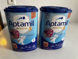 2x Aptamil Kindermilch 2+ Pronutra 800g neu, versiegelt