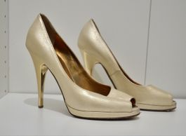 Escarpins Roberto Cavalli – Doré – Taille 38