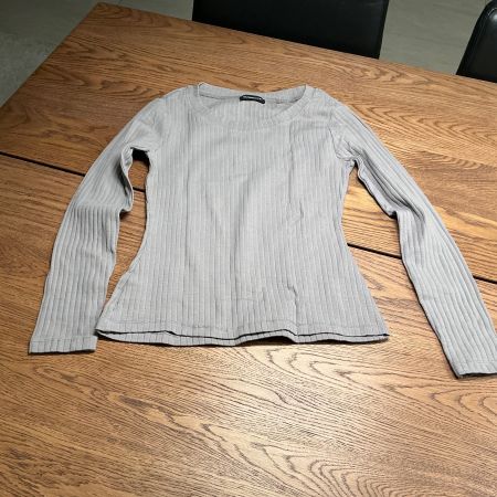 Fein geripptes Langarmshirt von Even&Odd, Grösse M