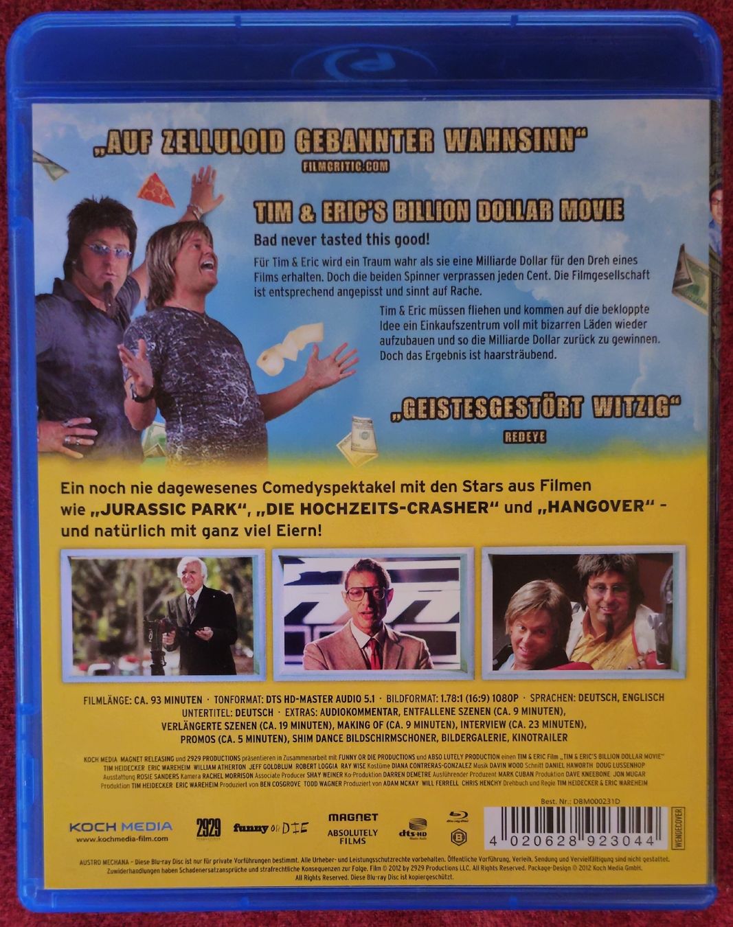 Alle DVDs: Tim & Eric's Billion Dollar Movie  – Gebraucht aus Auslikon von pacomugi 1