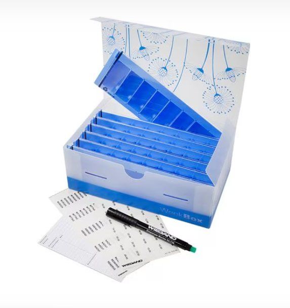 Contenitori & Simili: Wochenpillenspender Weekbox Set M-Flex 7 Tage deutsch – Nuovo e nell'imballaggio originale da Worben venduto da Golftinu 2