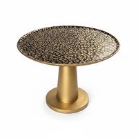  Beistelltisch | Gold & Schwarz | Handveredelt