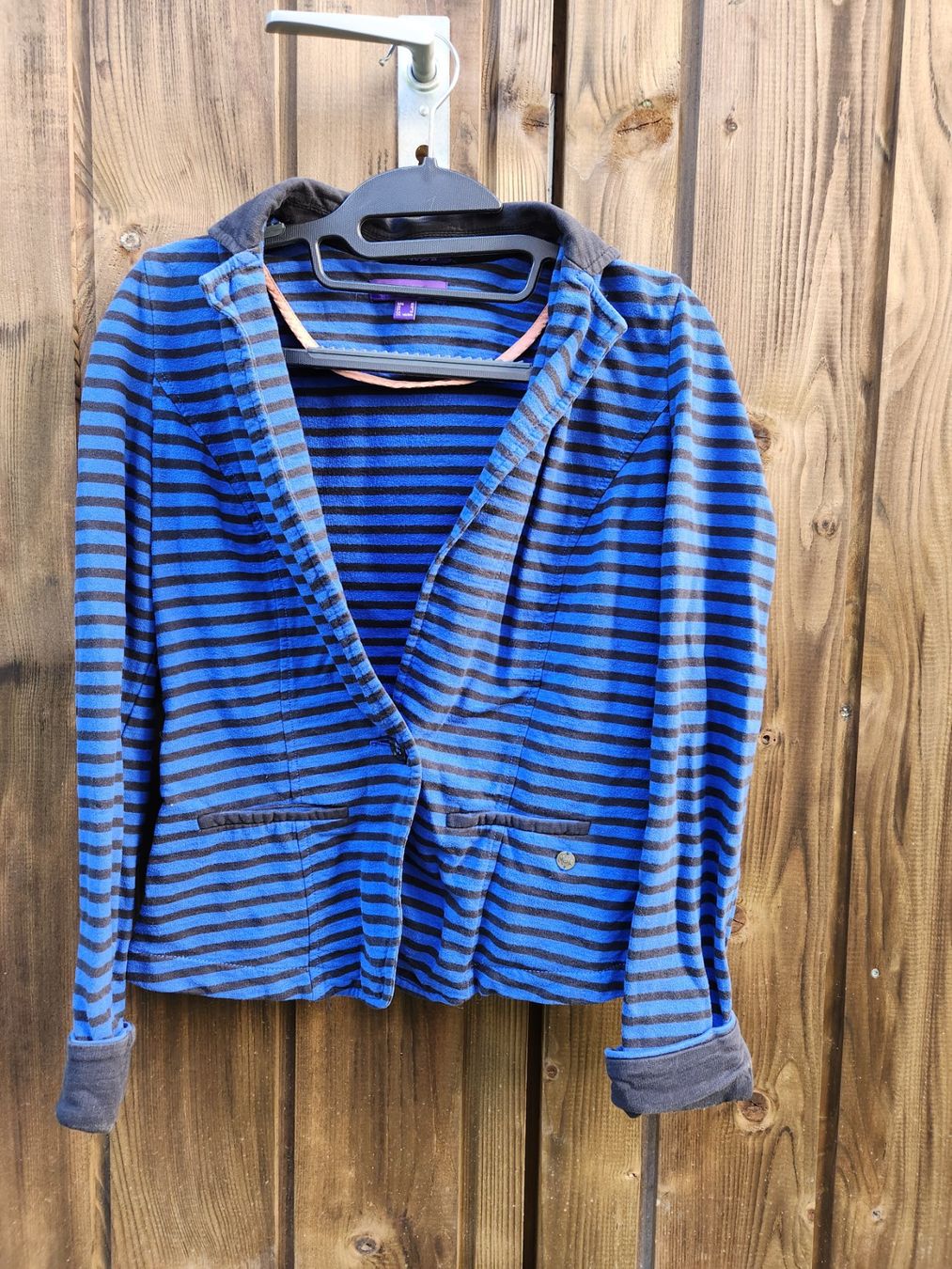 Mexx Giacche: Jersey-Blazer schwarz/blau gestreift von Mexx – Usato da Fribourg venduto da voidness