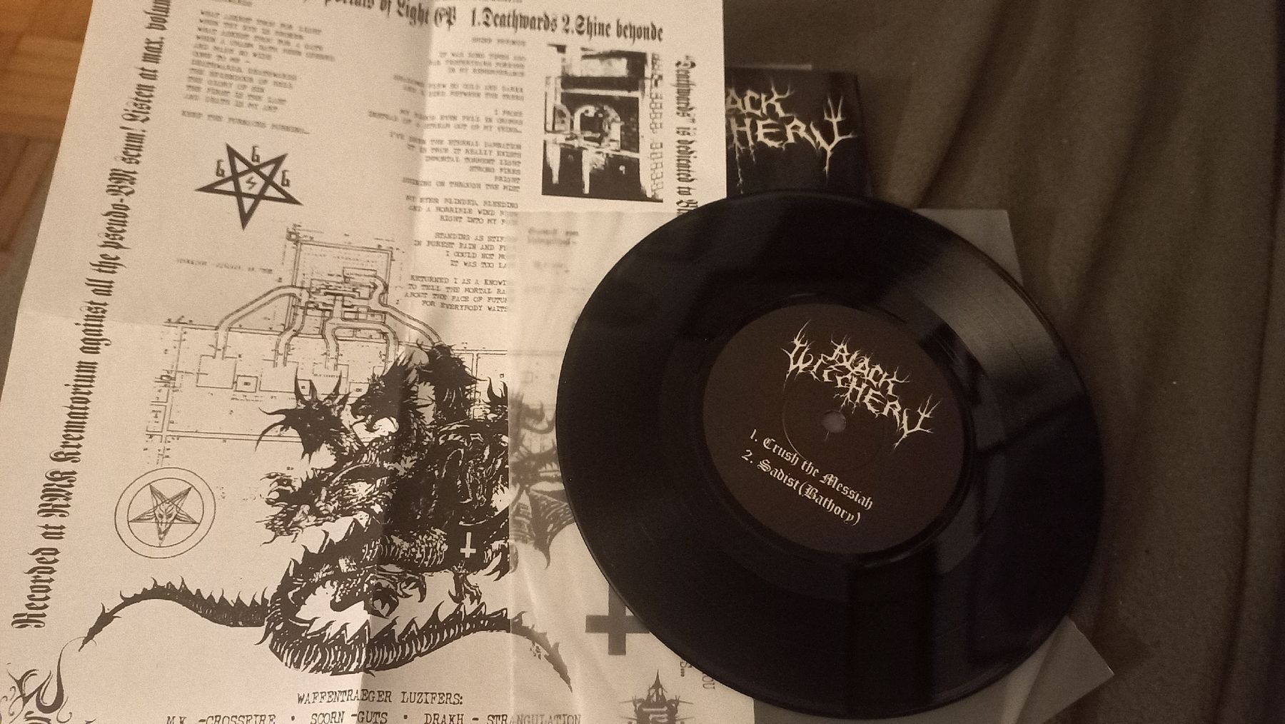 Dischi in vinile: Black Witchery/Katharsis-Split 7" Vinyl Lp BLACK METAL – Usato da Olten venduto da Donatello1984 2