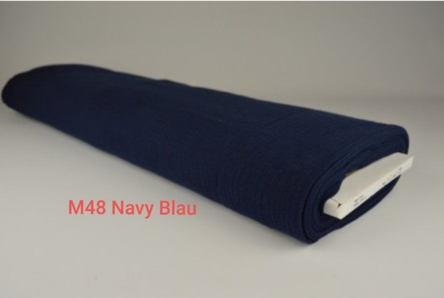 Tessuti: Musselin Navy Blau – Nuovo e nell'imballaggio originale da Steg im Tösstal venduto da J.Kreisl