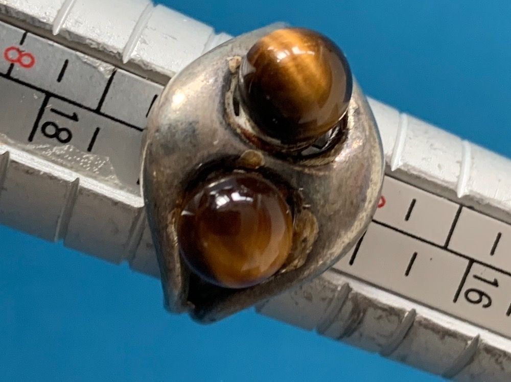 Ringe: Silberring tigeraugen (rg 54) – Gebraucht aus Laufen von belleskulptur 7