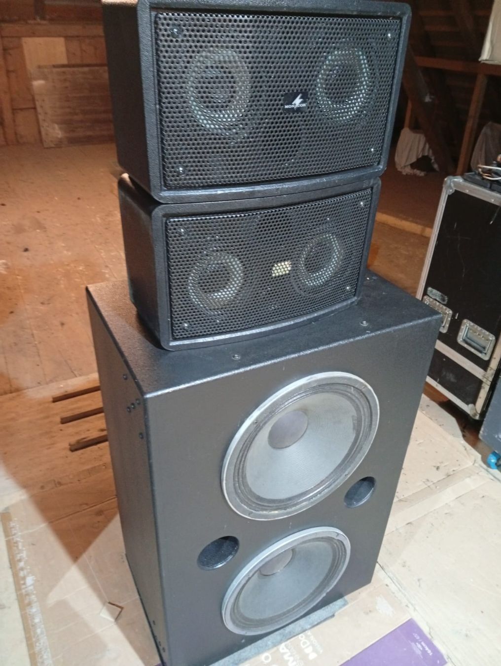PA System - SUB 2x15 Zoll; Tops Monacor ESP 270P (Gebraucht) in ...