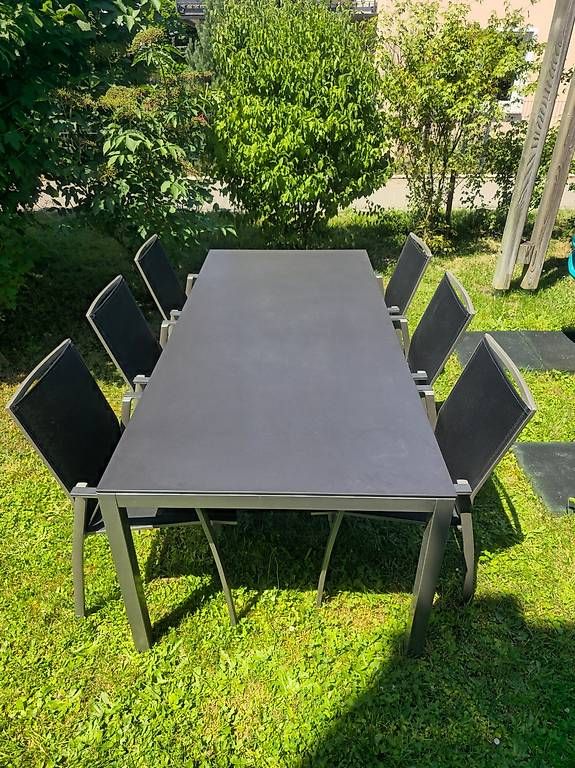 Set di tavolo e panche: Svoboda Gartentisch-Set mit 6 Stühlen – Usato da Weinfelden venduto da fab_99ml