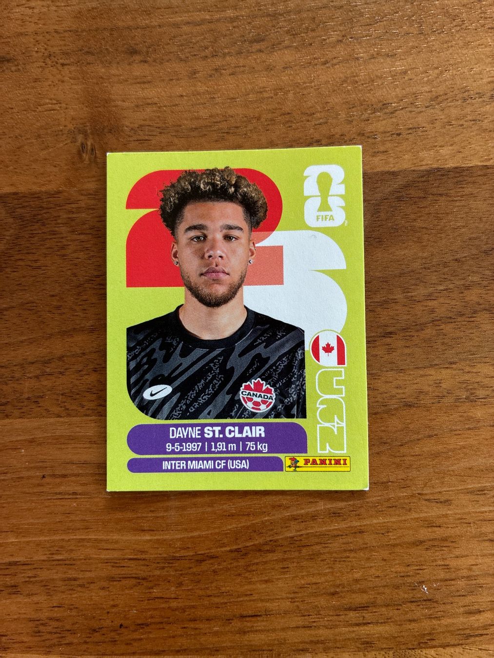 Panini Carte collezionabili: FIFA WC 2026 Dayne St Clair CAN 2 – Nuovo (secondo la descrizione) da Boll venduto da valoune01
