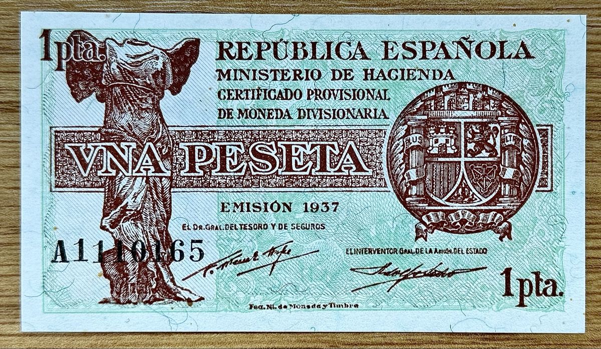 Banconote: 1 Peseta Spanien 1937!!! UNC!!! – Nuovo (secondo la descrizione) da Oberentfelden venduto da NunoLouro