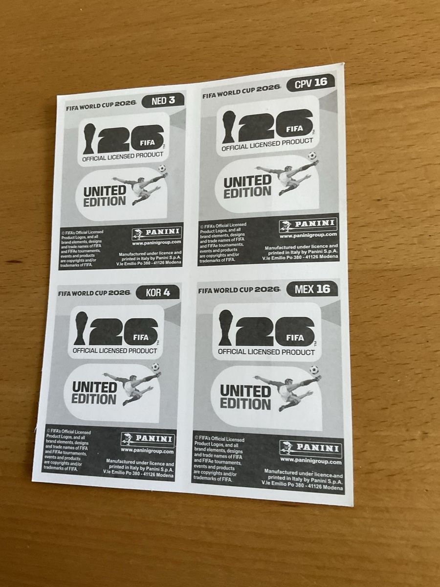 Panini Carte collezionabili: Panini WM 2026 4 Sticker – Nuovo (secondo la descrizione) da Jona venduto da Rubinrot 1