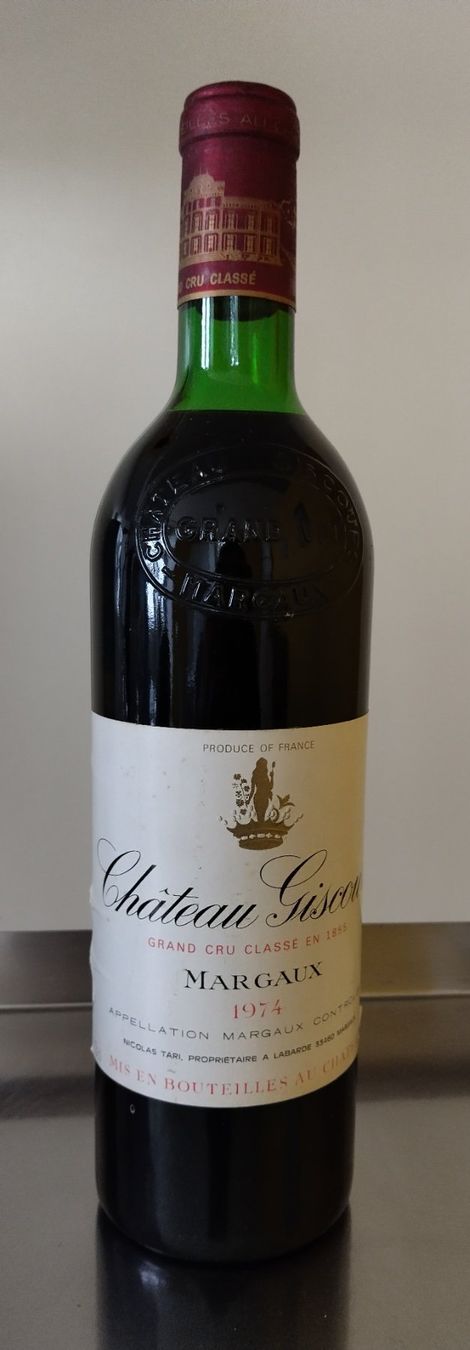 Vino: Château Giscours Margaux 1974 – Nuovo e nell'imballaggio originale da Travers venduto da genevivejordan