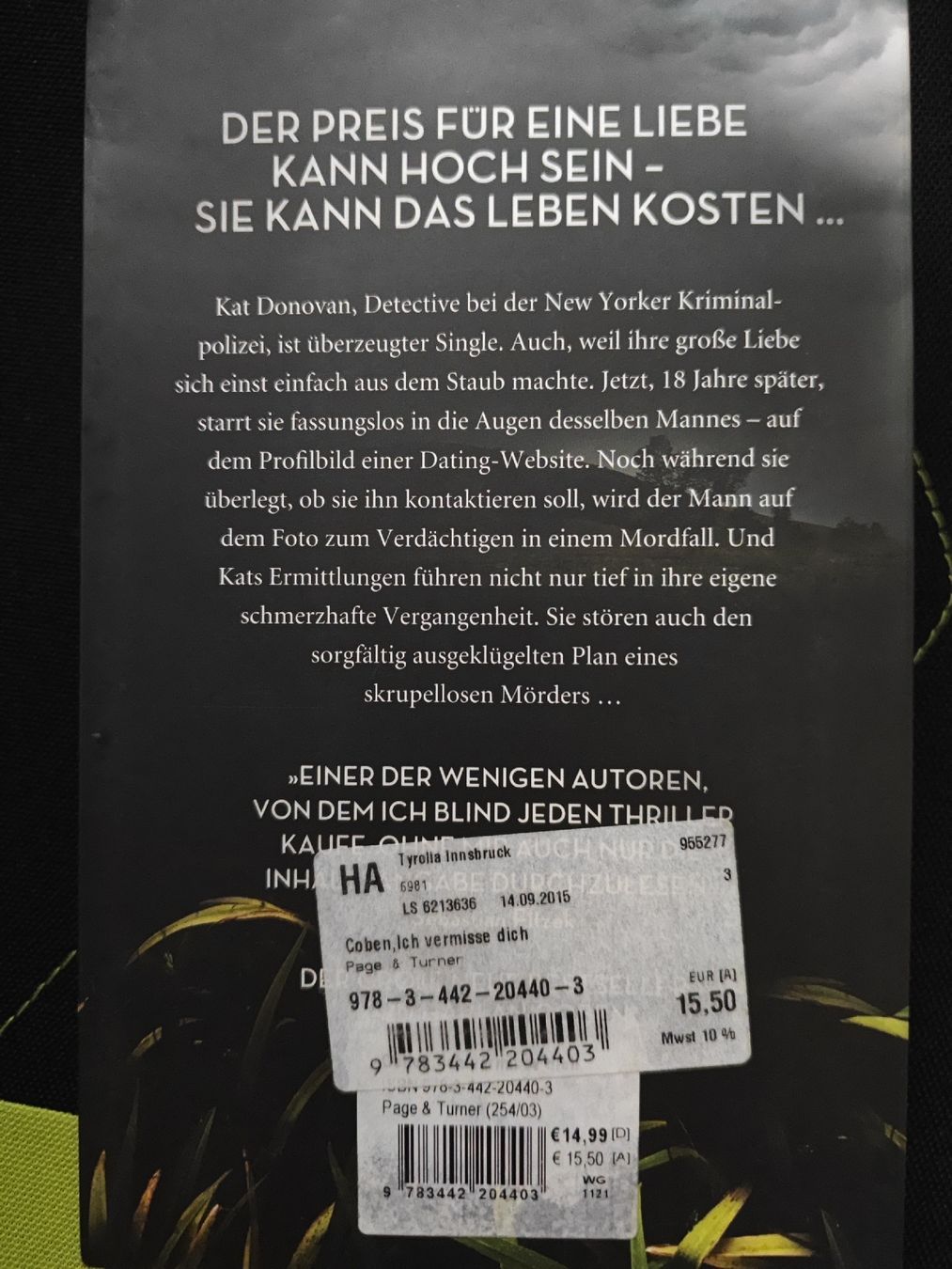 Libri: Ich vermisse dich  – Usato da Bendern venduto da PetraN01 1