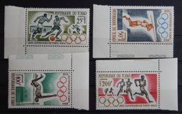 Franz. Tchad Kat. 120-123 ** Olympia 1964