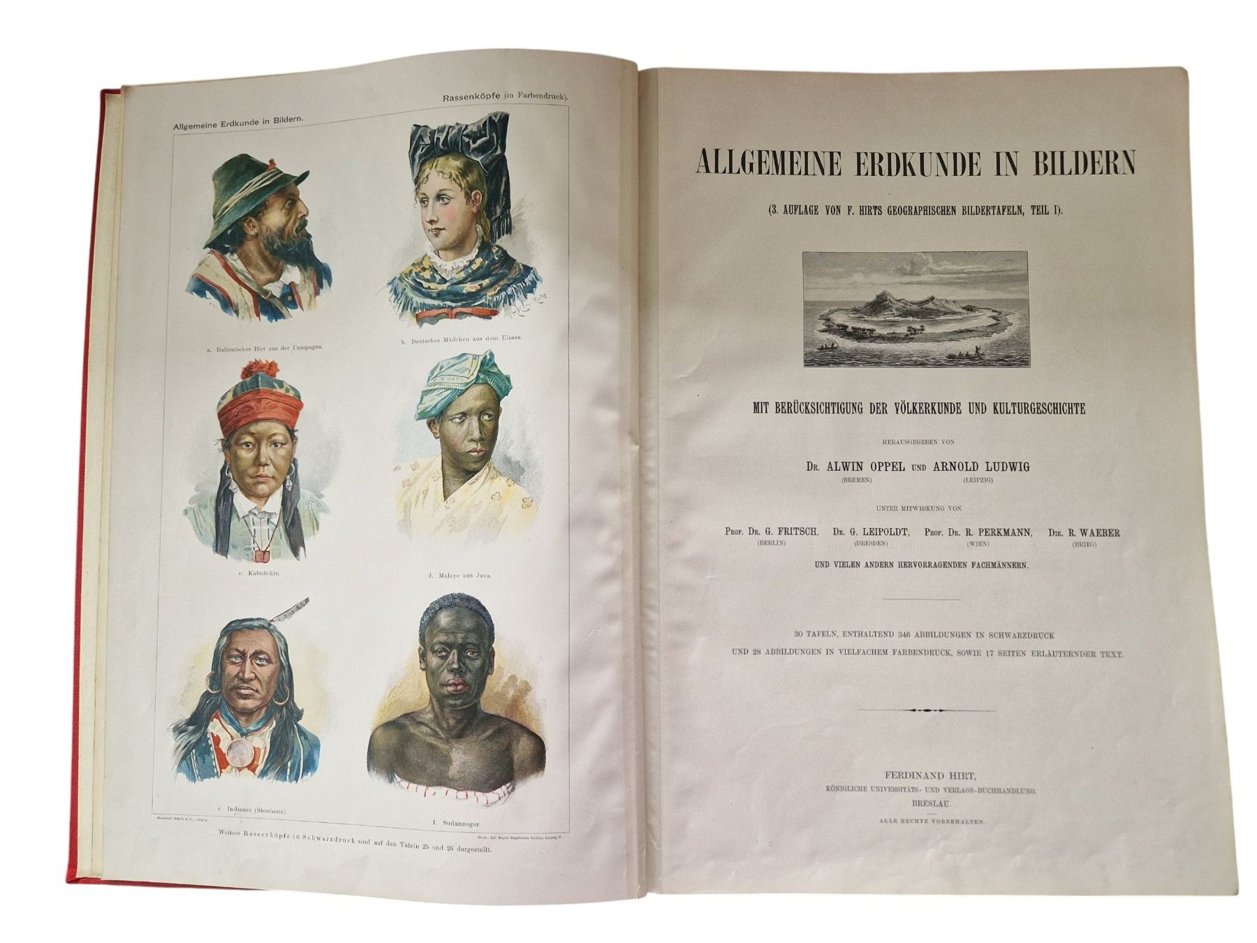 Libri: Allgemeine Erdkunde in Bildern 1890 – Usato da Mörschwil venduto da antiksalon21 1
