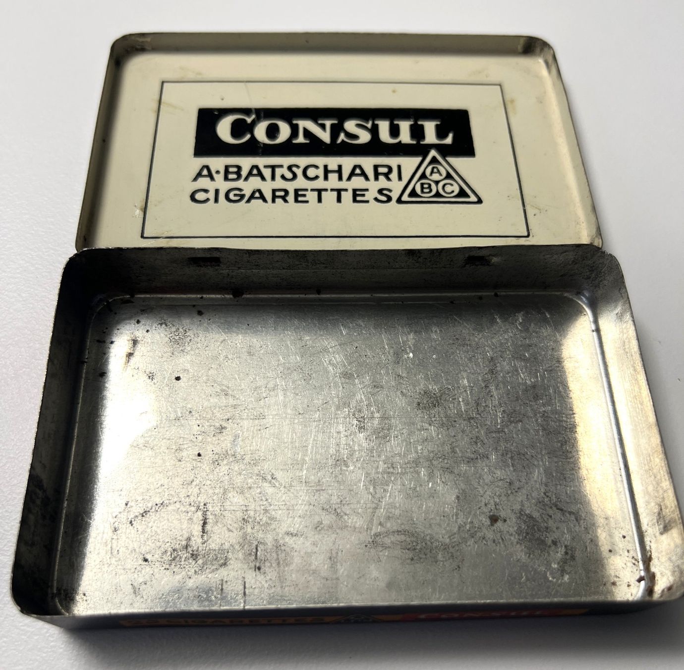 Barattoli: Antike Consul Zigaretten Dose A. Batscharis, Vintage! – Usato da Rothrist venduto da Brandystar 6