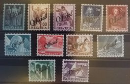 3155) (D II) Officiel Lot postfrisch Kt. 173.-