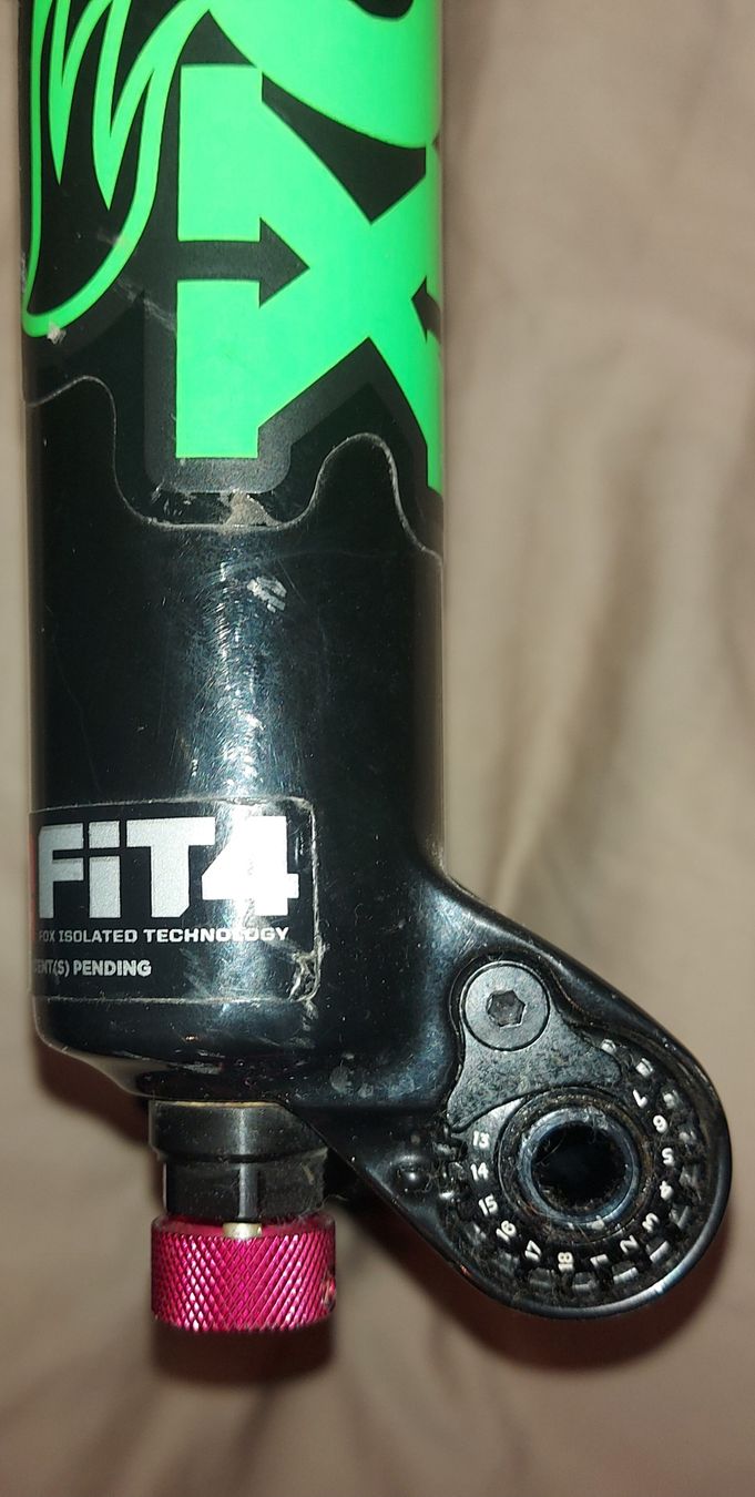 Fox Pezzi di ricambio: Fourche VTT Fox Float Elite, noir & vert – Usato da Genève venduto da Keza 1