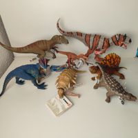 Schleich Dinosaurier Sammlung Set Lot Neu Fähnchen