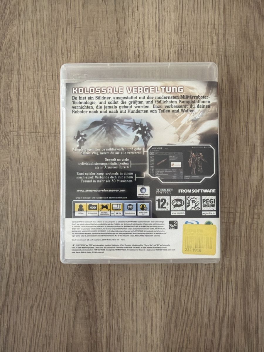 Spiele: Armored Core For Answer Ps3 – Gebraucht aus Hagendorn von masterchieff 1