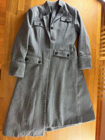 Wintermantel, grau, Gr. M, Chic & warm