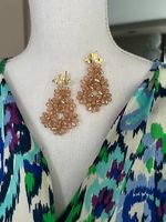 Swarovski Perlen Ohrringe Nude Gold