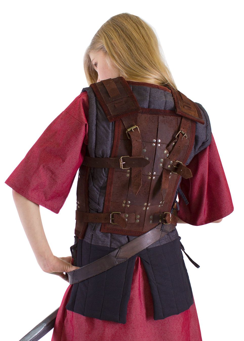 Costumi: Lederrüstung "Fighter" (Kostüm) – Nuovo e nell'imballaggio originale da Pfäffikon ZH venduto da Allerhandundgwand 2