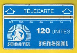 Telefonkarte Sénégal 00356984, 2mm-Wertstreifen 120U