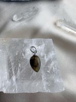 925 Silber Anhänger Labradorit Tropfen Edelstein