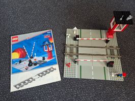 Lego Eisenbahn Bahnübergang 4539 komplett mit Anleitung